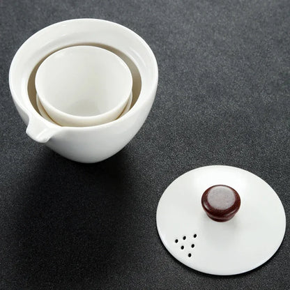 Portable Outdoor Travel Coffee Tea set Teaware With Storage Bag Teapot Teacup Chinese Kung Fu Tea Sets Kettle Coffee Drinkware