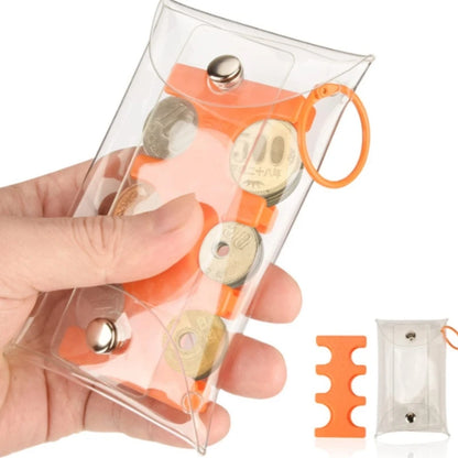 Portable PVC Coin Purse Wallet for Travel Stylish Japanese Clip Money Bag