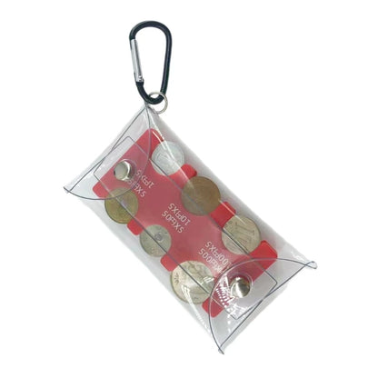 Portable PVC Coin Purse Wallet for Travel Stylish Japanese Clip Money Bag