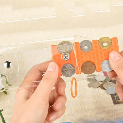 Portable PVC Coin Purse Wallet for Travel Stylish Japanese Clip Money Bag
