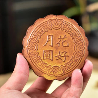 Portable Sealed Pot for Tea, Moon Cake Tea Caddy, Ceramic Travel Pot, Coarse Pottery Storage Jar, Moisture-proof Tea Warehouse
