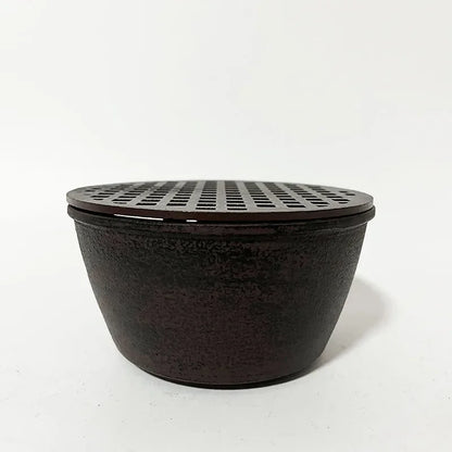 Portable Small Cast Iron Stove Grill Charcoal BBQ Grill TableTop BBQ Retro Tea Oven Heating Stove Holder Teapot Base