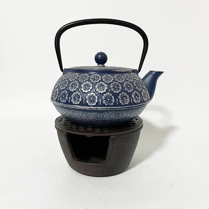 Portable Small Cast Iron Stove Grill Charcoal BBQ Grill TableTop BBQ Retro Tea Oven Heating Stove Holder Teapot Base
