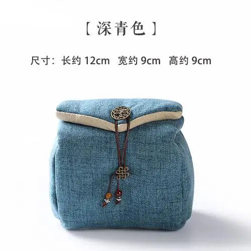 Portable Tea Storage Bag, A Pot of Two Cups Teapot, Travel Bags