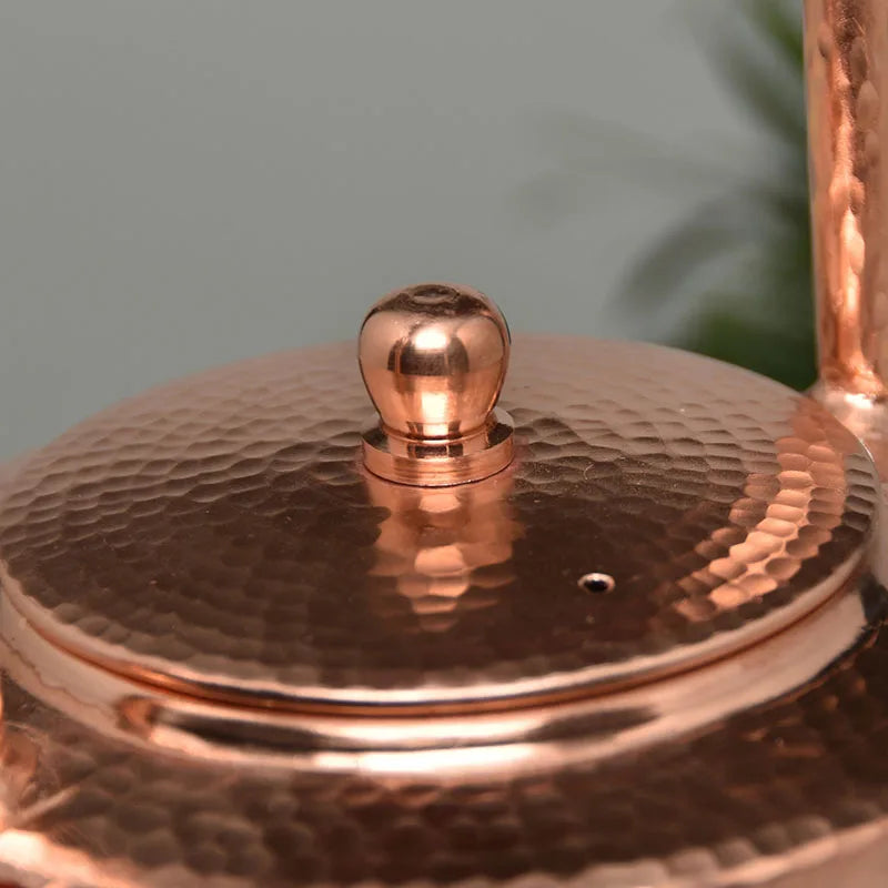 Portable Teapot Tea Set Japanese Purple Copper Pots Metal Warm Wine Jug Vintage Kettle Coffee Household Items Copper Cookware