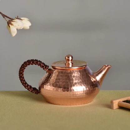Portable Teapot Tea Set Japanese Small Kettle Copper Coffee Pots Tea Kettle Vintage Handmade Infuser Teapot Metal Teapots Gift