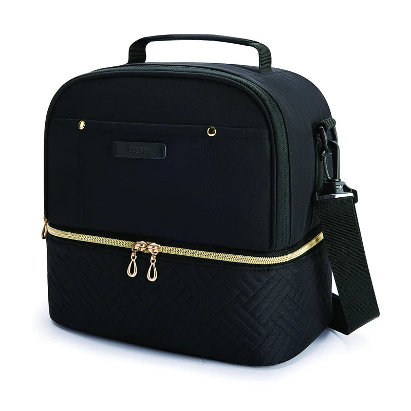 Portable Thermal Lunch Bag Food Box Durable Waterproof Office Cooler Lunch Box Ice Insulated Case Camping Oxford Dinner Bag