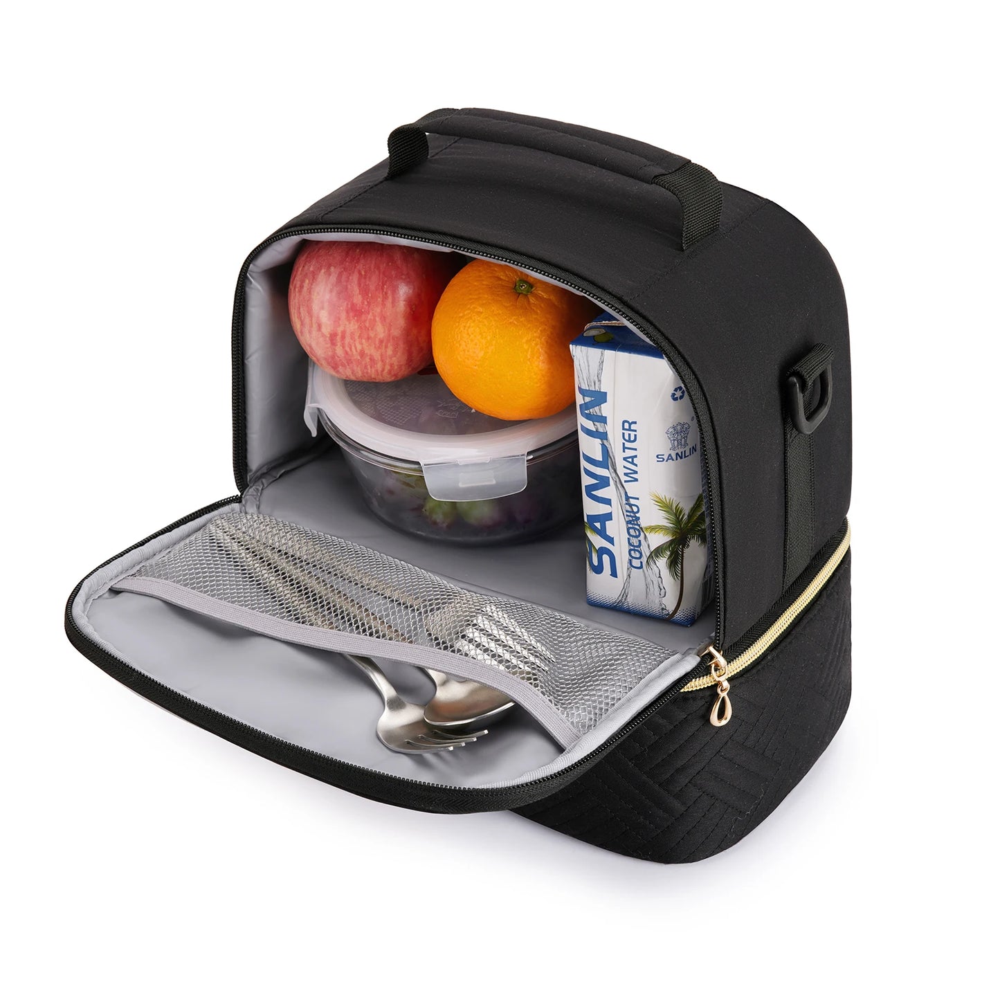 Portable Thermal Lunch Bag Food Box Durable Waterproof Office Cooler Lunch Box Ice Insulated Case Camping Oxford Dinner Bag