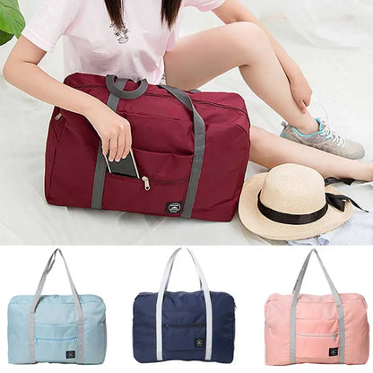 Portable Travel Bag Women Handbags Luggage Foldable Gadgets Organizer Large Capacity Holiday Traveler Accessories Storage Tote