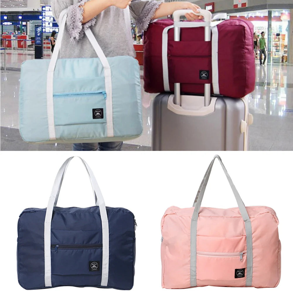 Portable Travel Bag Women Handbags Luggage Foldable Gadgets Organizer Large Capacity Holiday Traveler Accessories Storage Tote