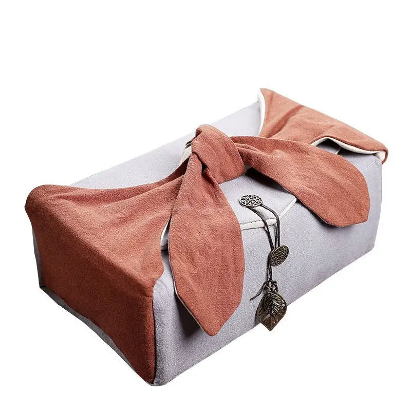 Portable Travel Tea Set Storage Bag, Two Pots, Six Cups Tea Set, Cotton and Linen Storage Bag, Travel Outdoor Handbag