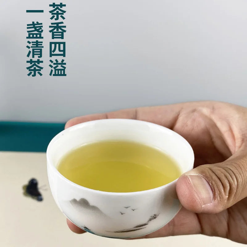 Portable Travel Teapots Cups Porcelain Gaiwan Chinese Kung Fu Tea Ceremony Teawear Set  Business Gift Tureen 160ML