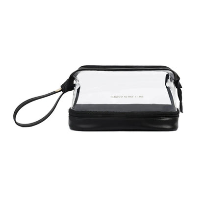 Portable Travel Toiletry Makeup Bag Double Layer Transparent Cosmetic Organizer Large Casual Storage Holder for Women