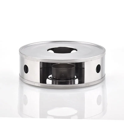 Portable Warmer Tea Holder Durable Stainless Steel Candle Warmer Tea Light Holder Trivets Coffee Warmer Heating Base Teapot Hold