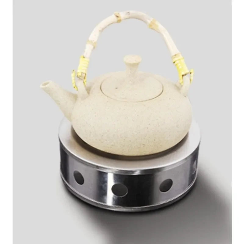 Portable Warmer Tea Holder Durable Stainless Steel Candle Warmer Tea Light Holder Trivets Coffee Warmer Heating Base Teapot Hold