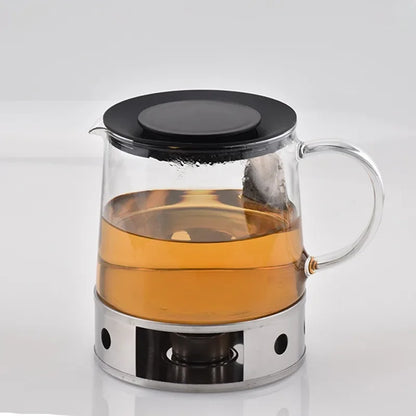 Portable Warmer Tea Holder Durable Stainless Steel Candle Warmer Tea Light Holder Trivets Coffee Warmer Heating Base Teapot Hold
