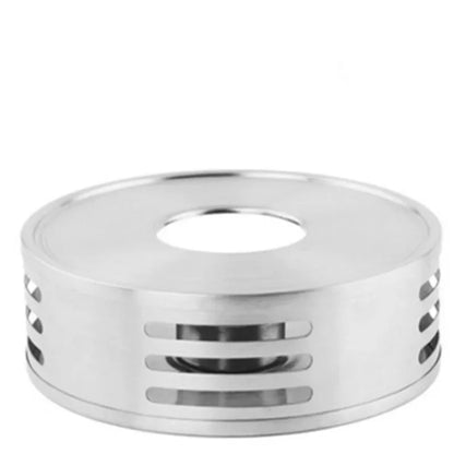 Portable Warmer Tea Holder Durable Stainless Steel Candle Warmer Tea Light Holder Trivets Coffee Warmer Heating Base Teapot Hold