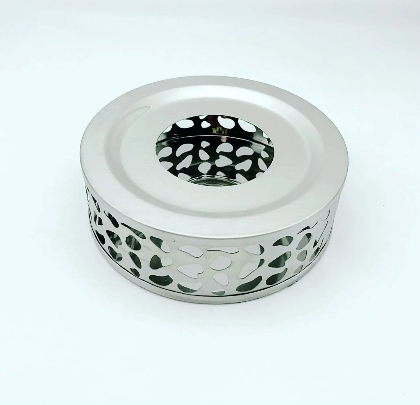 Portable Warmer Tea Holder Durable Stainless Steel Candle Warmer Tea Light Holder Trivets Coffee Warmer Heating Base Teapot Hold