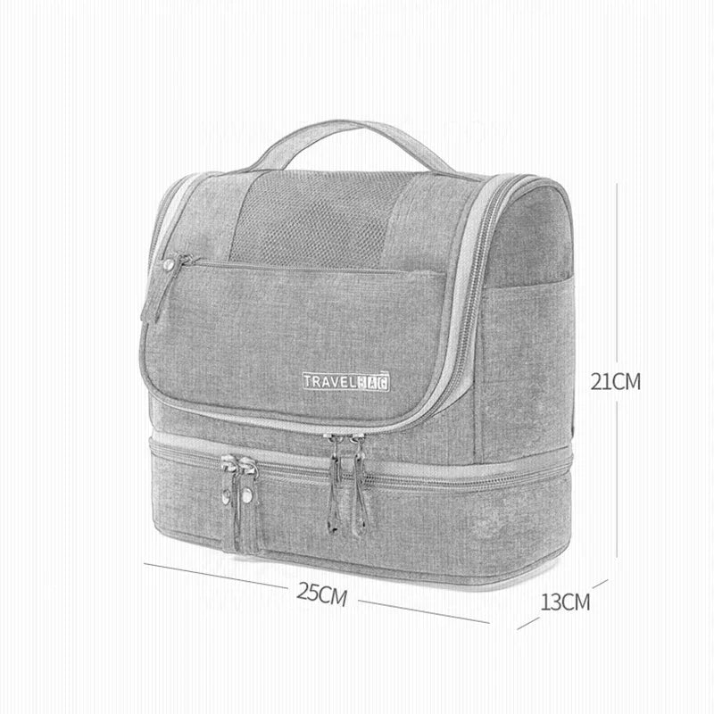 Portable Waterproof Oxford Women's Cosmetics Bags Travel Essentials Organizer Makeup Bag for Ladies Toiletry Storage Bag