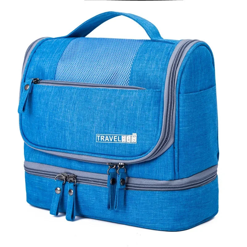 Portable Waterproof Oxford Women's Cosmetics Bags Travel Essentials Organizer Makeup Bag for Ladies Toiletry Storage Bag