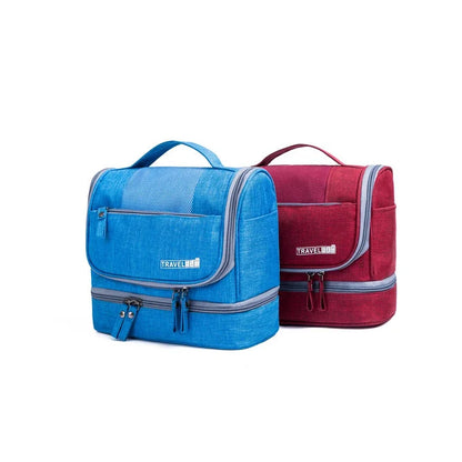 Portable Waterproof Oxford Women's Cosmetics Bags Travel Essentials Organizer Makeup Bag for Ladies Toiletry Storage Bag