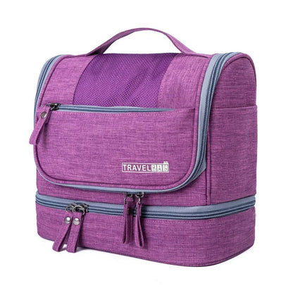 Portable Waterproof Oxford Women's Cosmetics Bags Travel Essentials Organizer Makeup Bag for Ladies Toiletry Storage Bag