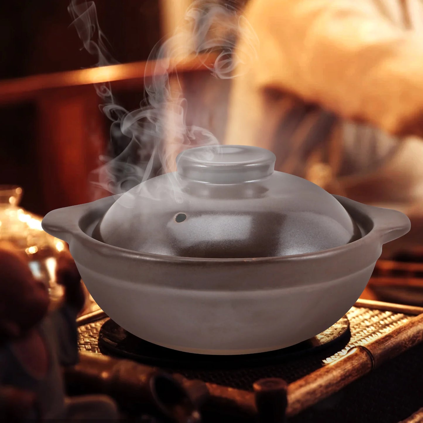 Pot Casserole Clay Cooking Stew Ceramic Souppan Hot Pottery Dish Pasta Lid Milkcookware Noodle Kitchen Stockpot Stove Coffee