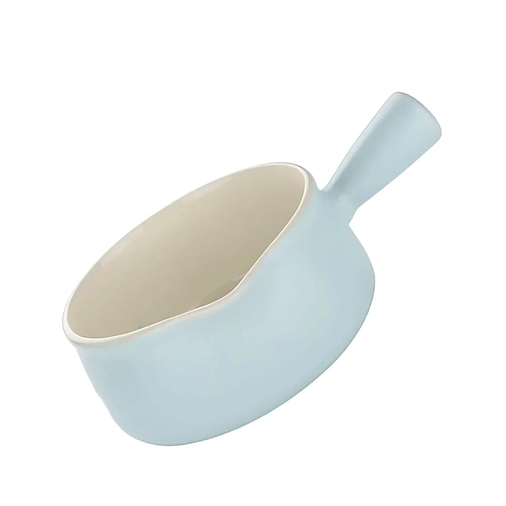 Pot Ceramicsoup Saucepan Pan Enamelbowl French Onion Bowls Butter Melting Warmer Stewsauce Handles Crock Coffee Mini Oven