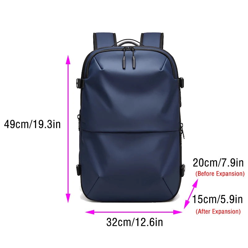 Practical Travel Bag Multifinonal Backpack Men's Waterproof Customs Code Lock Anti-theft Expand Business Airback Backpacks Large