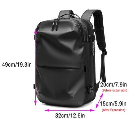 Practical Travel Bag Multifinonal Backpack Men's Waterproof Customs Code Lock Anti-theft Expand Business Airback Backpacks Large