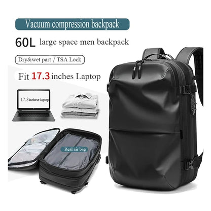 Practical Travel Bag Multifinonal Backpack Men's Waterproof Customs Code Lock Anti-theft Expand Business Airback Backpacks Large
