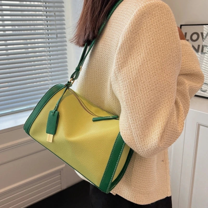 Practical and Fashionable Pillow Shoulder Bag for Women PU Handbag Crossbody Bag