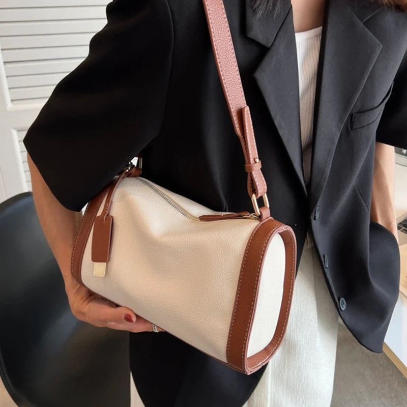 Practical and Fashionable Pillow Shoulder Bag for Women PU Handbag Crossbody Bag