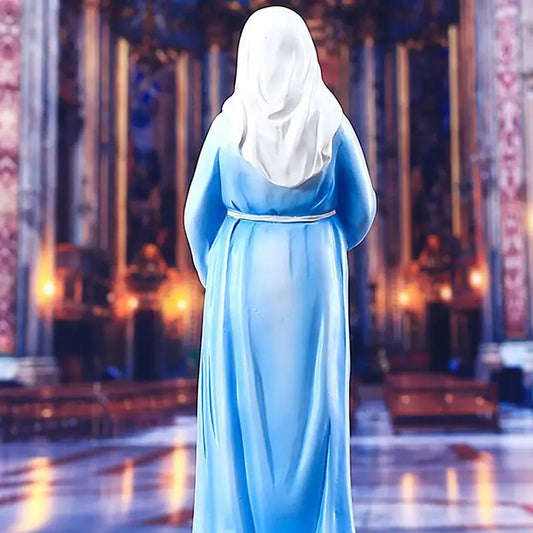 Pregnant Virgin Mary Statuette Virgin Mary Religious Sculpture Resin Madonna Statue Atholic Religious Decor Ornament For Homes