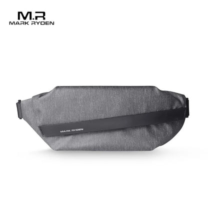 Premium Black Waterproof CrossBag Personality Fashion Men Magnetic Messenger Bag Lightweight Minimalist Sling Shoulder Bag