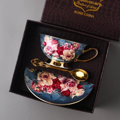Premium Bone Porcelain Coffee Cup Set Exquisite English Afternoon Tea Ceramic Tea Cup Set Ceramic Mug