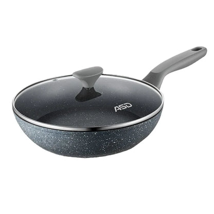 Premium Deep Frying Pan with Maifan Stone Non-Stick Coating for Gas Stove and Induction Cooker