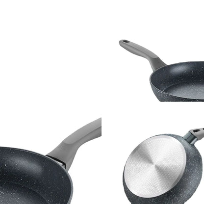 Premium Deep Frying Pan with Maifan Stone Non-Stick Coating for Gas Stove and Induction Cooker