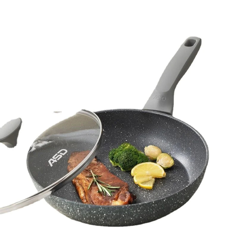 Premium Deep Frying Pan with Maifan Stone Non-Stick Coating for Gas Stove and Induction Cooker