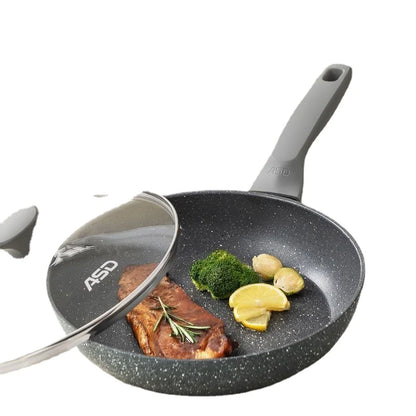 Premium Deep Frying Pan with Maifan Stone Non-Stick Coating for Gas Stove and Induction Cooker