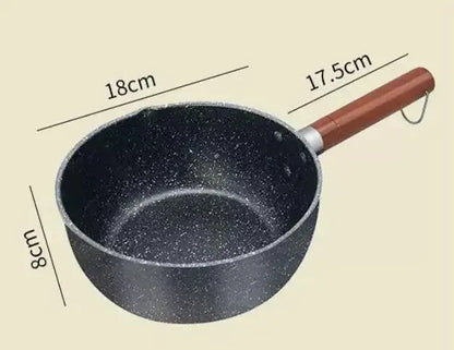 Premium Japanese Snow Pan for Cooking Noodles, Porridge, Milk and More