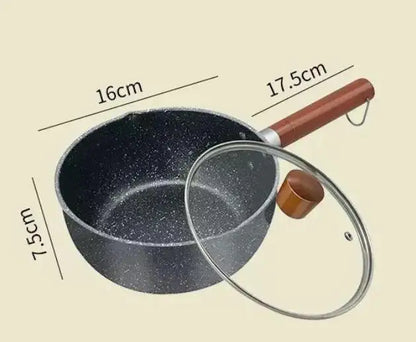Premium Japanese Snow Pan for Cooking Noodles, Porridge, Milk and More