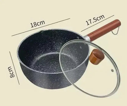 Premium Japanese Snow Pan for Cooking Noodles, Porridge, Milk and More