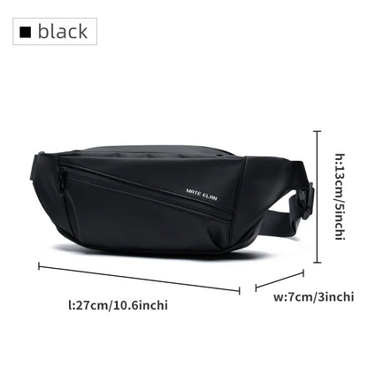Premium Quality 2024 Waterproof Breathable Crossbody Bag Men For Waist Belt Matching Original Design Daily Sling Bag for Youth