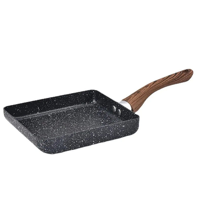 Premium Square Cast Iron Grill Pan for Induction Cooktops & Gas Stoves