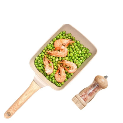 Premium Square Cast Iron Grill Pan for Induction Cooktops & Gas Stoves