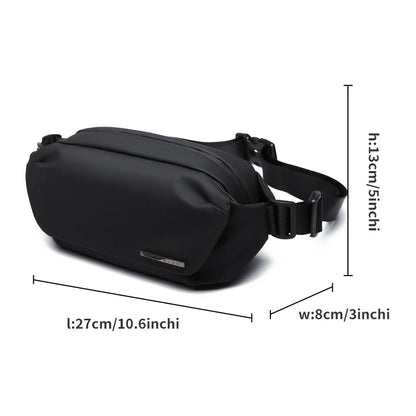 Premium Waterproof Men's Crossbody Bag Zipper Antitheft Bag 7.9inch iPad Multifunction Fashion Outdoor 2024 Sling Bags For Youth
