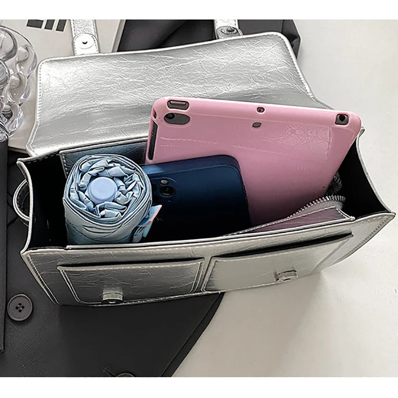 Preppy Japan Style Girls Lolita Briefcases ShoulderBags Students Metal Butterfly School Shoulder Bags HandBags
