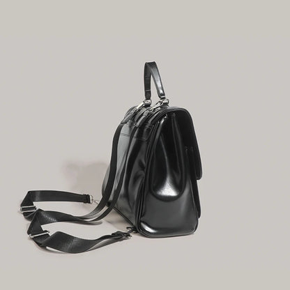 Preppy Style Women Retro Backpacks Satchels Girls Students School Duffle Shoulder Bags Vintage Briefcases HandBags