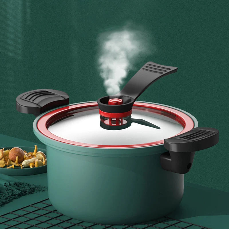Pressure Cooker 3.5L Soup Meat Pot Rice Cooker Gas Stove Micro Pressure Cooker Stew Pot Non-Stick Cooking Pots Kitchenware